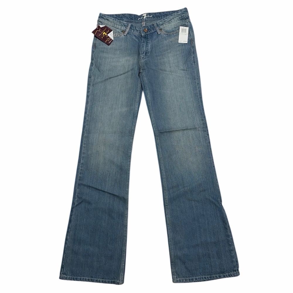 7 FOR ALL MANKIND NWT Medium Wash Flynt Bootcut Jeans 31